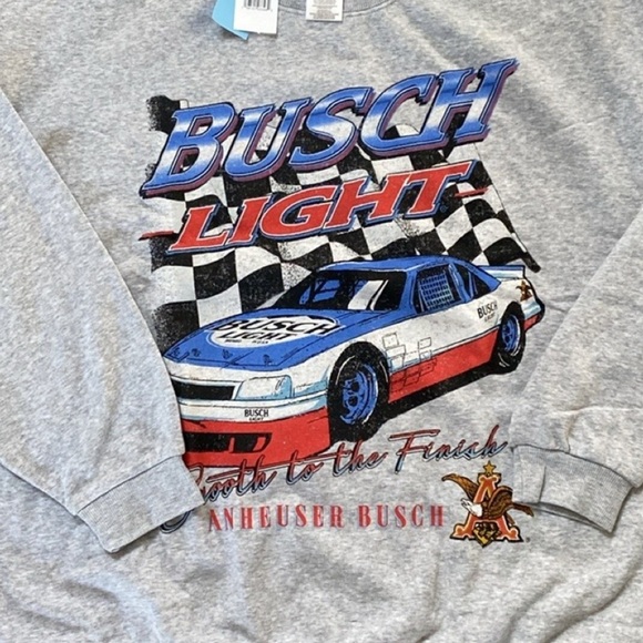 Busch Light Women's Long Sleeve Americana Graphic Sweatshirt NWT Size 2X - Picture 3 of 6